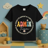 Retro School Secretary Admin Appreciation Week Admin Team Toddler T-Shirt