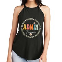 Retro School Secretary Admin Appreciation Week Admin Team Women's Perfect Tri Rocker Tank
