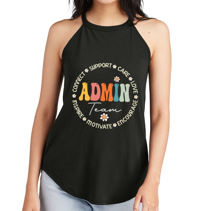 Retro School Secretary Admin Appreciation Week Admin Team Women's Perfect Tri Rocker Tank