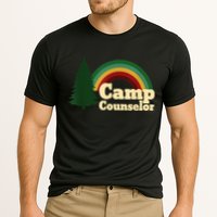Retro Summer Staff Rainbow Camp Counselor Pine Tree Gift Cooling Performance Crew T-Shirt
