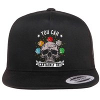 Rpg Skeleton Skull You Can Certainly Try Dice Board Gamer Flat Bill Trucker Hat