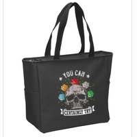 Rpg Skeleton Skull You Can Certainly Try Dice Board Gamer Zip Tote Bag