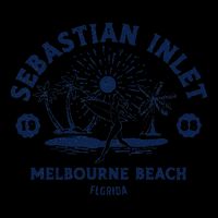 Retro Surfing Sebastian Inlet Melbourne Beach Florida Surf 16 in Basic Backpack