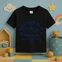 Retro Surfing Sebastian Inlet Melbourne Beach Florida Surf Toddler T-Shirt