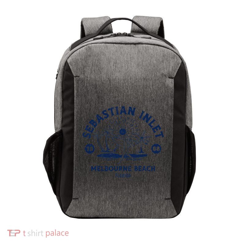 Retro Surfing Sebastian Inlet Melbourne Beach Florida Surf Vector Backpack