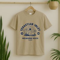 Retro Surfing Sebastian Inlet Melbourne Beach Florida Surf T-Shirt