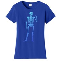 Rocker Skull Skeleton Hand Rock On Costume Funny Halloween Great Gift Women's T-Shirt