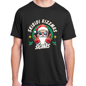 Rizzmas Sigmas Santa Peace Sign Adult ChromaSoft Performance T-Shirt