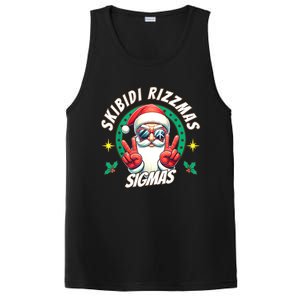 Rizzmas Sigmas Santa Peace Sign PosiCharge Competitor Tank