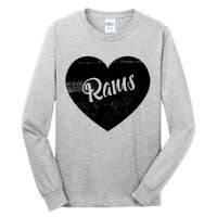 Rams School Sports Fan Team Spirit Cute Heart Tall Long Sleeve T-Shirt