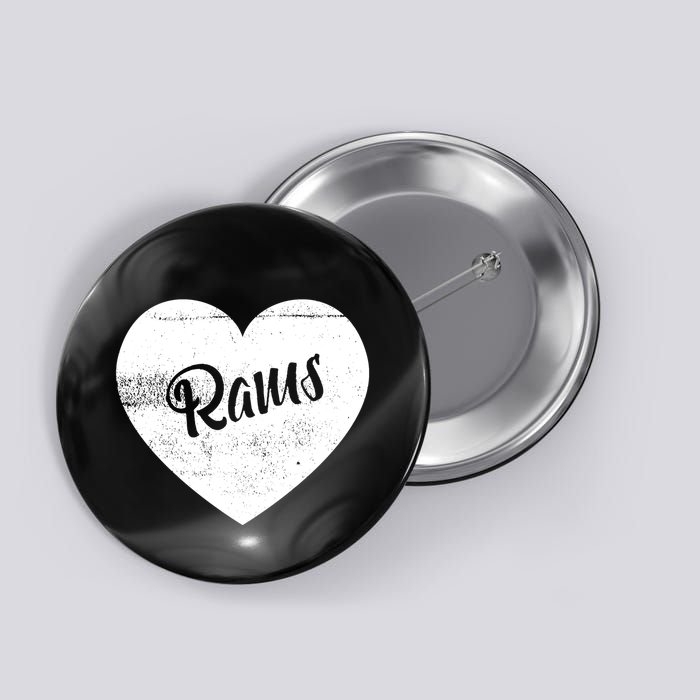 Rams School Sports Fan Team Spirit Cute Heart Button