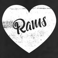 Rams School Sports Fan Team Spirit Cute Heart Adult Drive Performance Visor