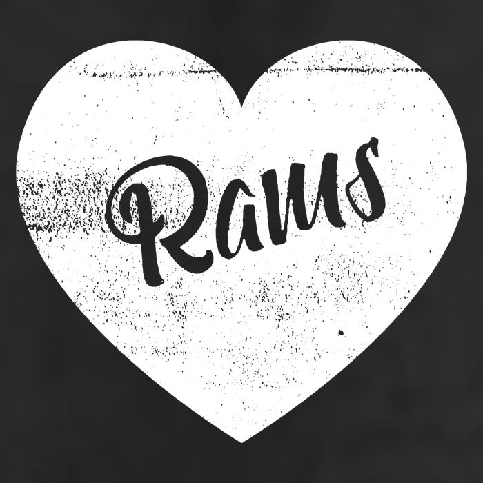 Rams School Sports Fan Team Spirit Cute Heart Adult Drive Performance Visor