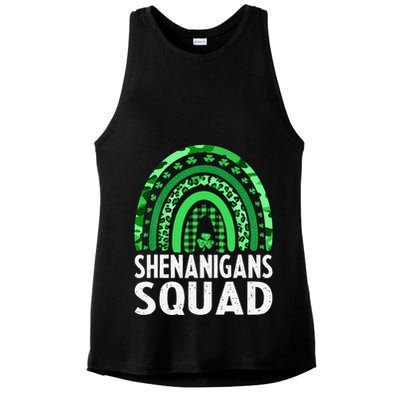 Rainbow Shenanigans Squad St Patricks Day Costume  Ladies PosiCharge Tri-Blend Wicking Tank