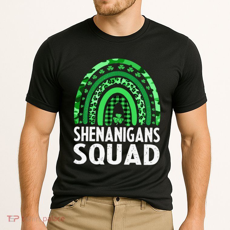 Rainbow Shenanigans Squad St Patricks Day Costume  Performance Shirt
