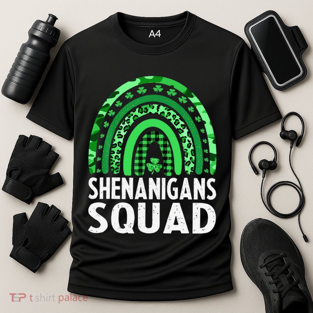 Rainbow Shenanigans Squad St Patricks Day Costume  Performance Shirt