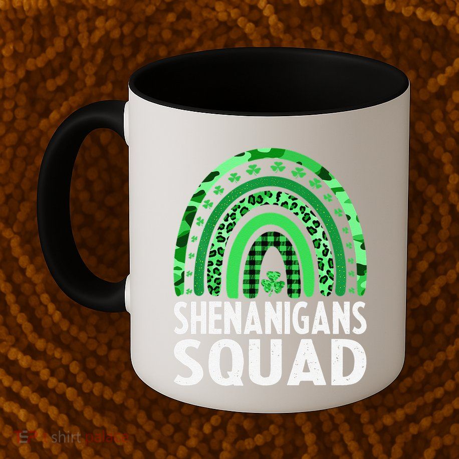 Rainbow Shenanigans Squad St Patricks Day Costume  Mug