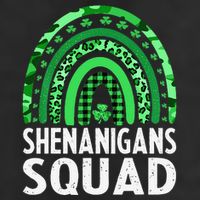 Rainbow Shenanigans Squad St Patricks Day Costume  25L Jumbo Tote