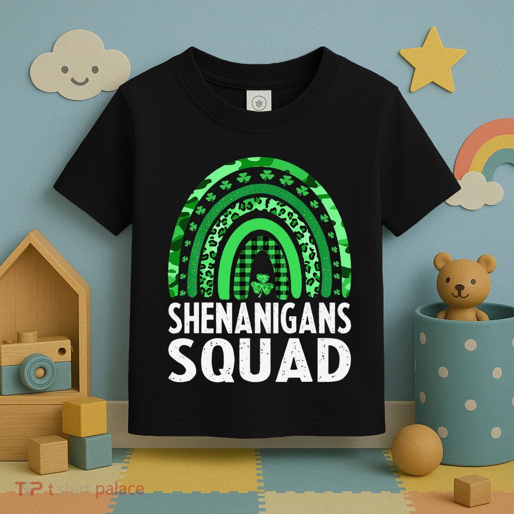 Rainbow Shenanigans Squad St Patricks Day Costume  Toddler T-Shirt