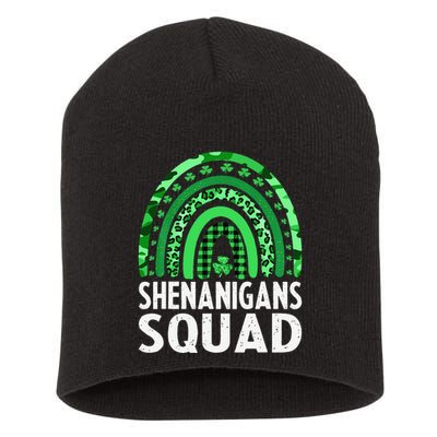 Rainbow Shenanigans Squad St Patricks Day Costume  Short Acrylic Beanie