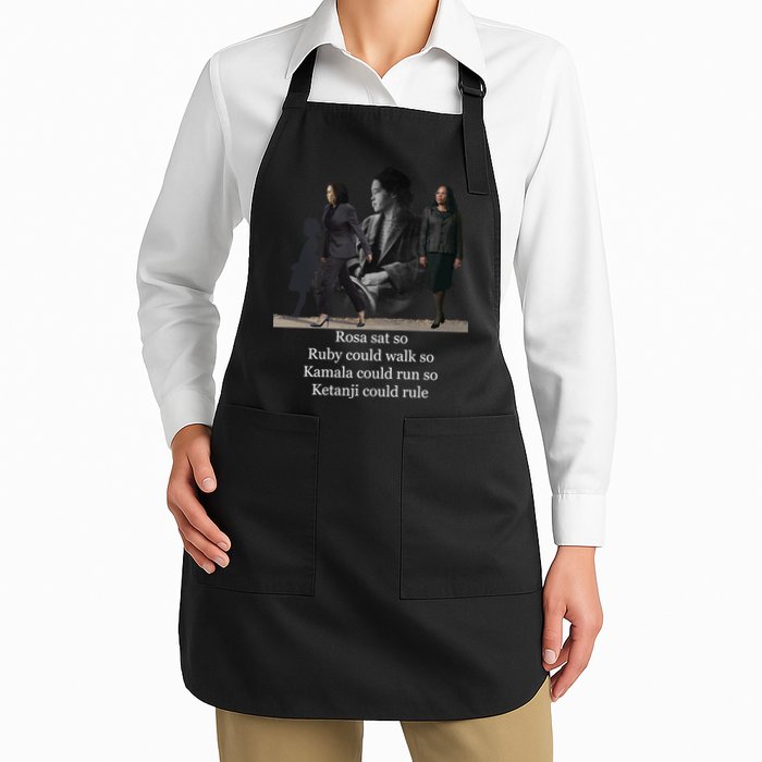 Rosa Sat So Ruby Could Walk So Kamala Could Run So Ketanji Could Rule Apron
