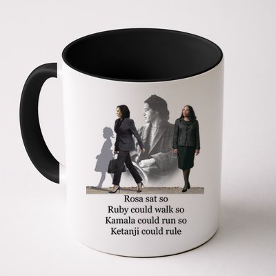 Rosa Sat So Ruby Could Walk So Kamala Could Run So Ketanji Could Rule Mug