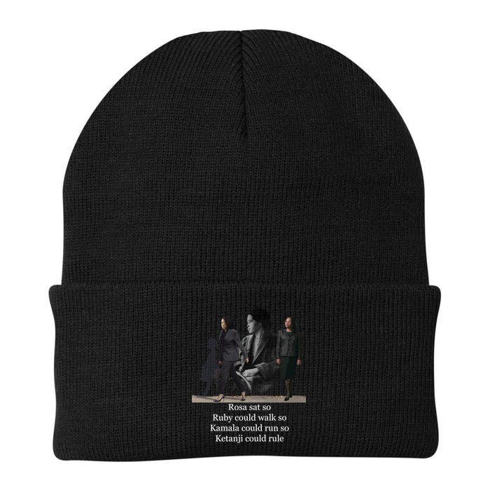 Rosa Sat So Ruby Could Walk So Kamala Could Run So Ketanji Could Rule Knit Cap Winter Beanie