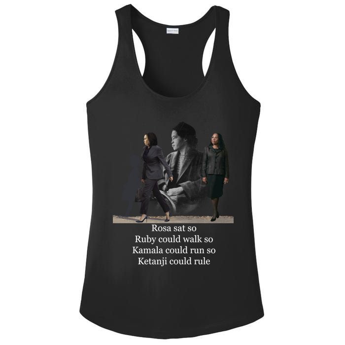 Rosa Sat So Ruby Could Walk So Kamala Could Run So Ketanji Could Rule Ladies PosiCharge Competitor Racerback Tank