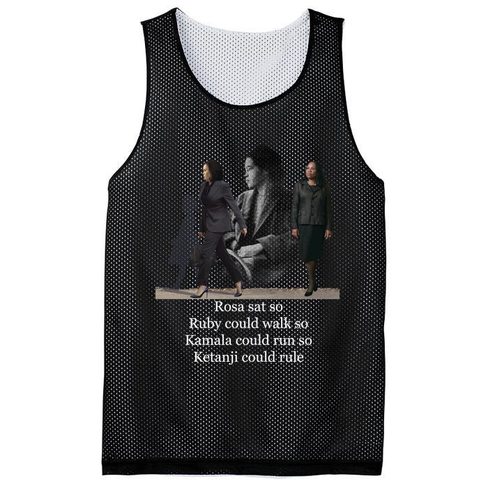 Rosa Sat So Ruby Could Walk So Kamala Could Run So Ketanji Could Rule Mesh Reversible Basketball Jersey Tank