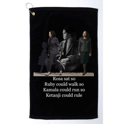 Rosa Sat So Ruby Could Walk So Kamala Could Run So Ketanji Could Rule Golf Towel