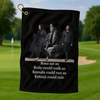 Rosa Sat So Ruby Could Walk So Kamala Could Run So Ketanji Could Rule Golf Towel