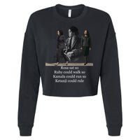 Rosa Sat So Ruby Could Walk So Kamala Could Run So Ketanji Could Rule Cropped Pullover Crew