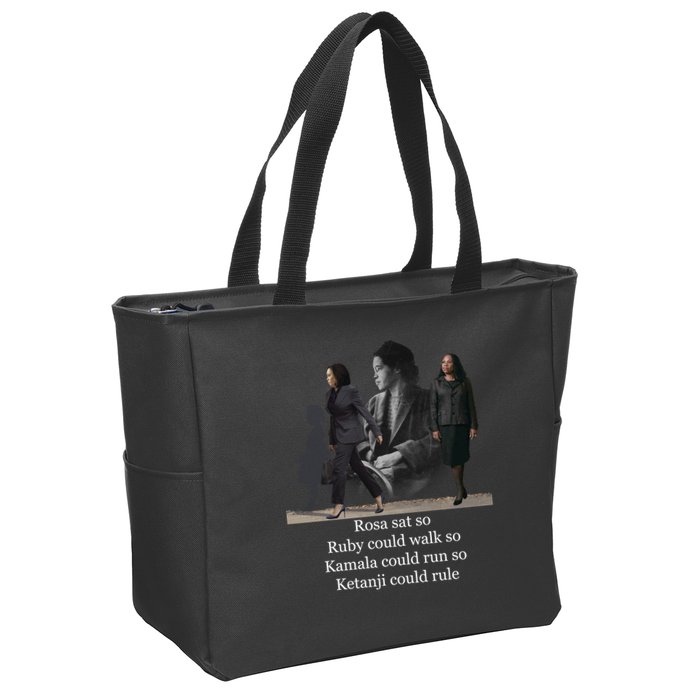 Rosa Sat So Ruby Could Walk So Kamala Could Run So Ketanji Could Rule Zip Tote Bag