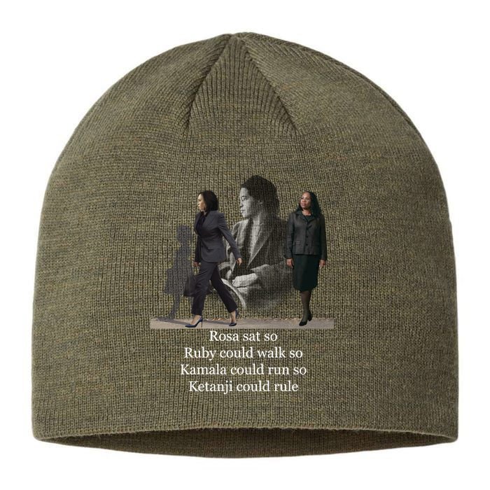 Rosa Sat So Ruby Could Walk So Kamala Could Run So Ketanji Could Rule Sustainable Beanie