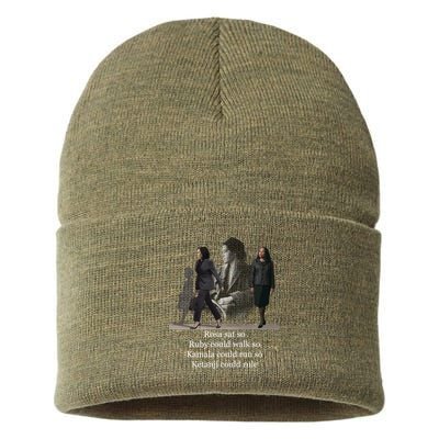 Rosa Sat So Ruby Could Walk So Kamala Could Run So Ketanji Could Rule Sustainable Knit Beanie