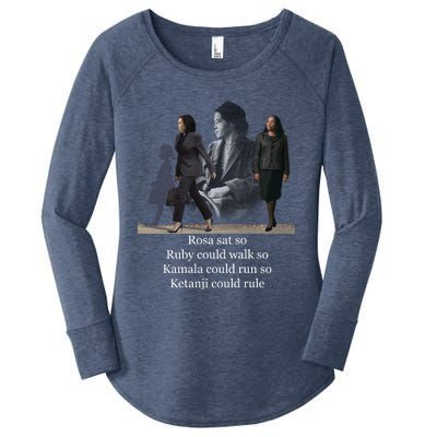 Rosa Sat So Ruby Could Walk So Kamala Could Run So Ketanji Could Rule Women's Perfect Tri Tunic Long Sleeve Shirt