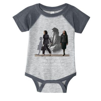 Rosa Sat So Ruby Could Walk So Kamala Could Run So Ketanji Could Rule Infant Baby Jersey Bodysuit