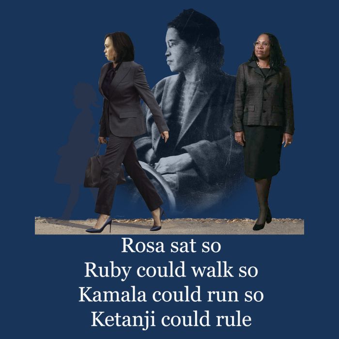 Rosa Sat So Ruby Could Walk So Kamala Could Run So Ketanji Could Rule Infant Baby Jersey Bodysuit