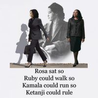 Rosa Sat So Ruby Could Walk So Kamala Could Run So Ketanji Could Rule Garment-Dyed Sweatshirt