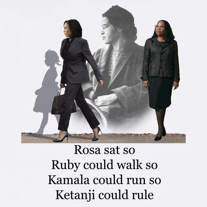 Rosa Sat So Ruby Could Walk So Kamala Could Run So Ketanji Could Rule Garment-Dyed Sweatshirt
