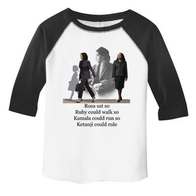 Rosa Sat So Ruby Could Walk So Kamala Could Run So Ketanji Could Rule Toddler Fine Jersey T-Shirt