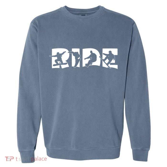 RIDE Snowboard, Silhouette Snowboarding Garment-Dyed Sweatshirt