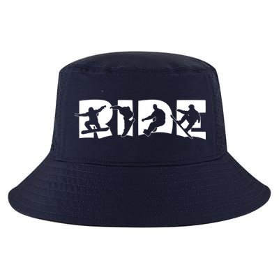 RIDE Snowboard, Silhouette Snowboarding Cool Comfort Performance Bucket Hat