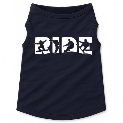 RIDE Snowboard, Silhouette Snowboarding Doggie Tank