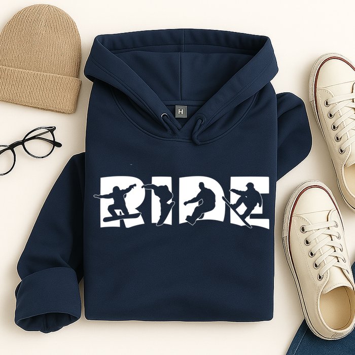 RIDE Snowboard, Silhouette Snowboarding Hoodie