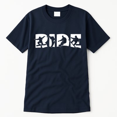 RIDE Snowboard, Silhouette Snowboarding Tall T-Shirt