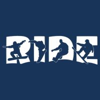 RIDE Snowboard, Silhouette Snowboarding Drawstring Bag