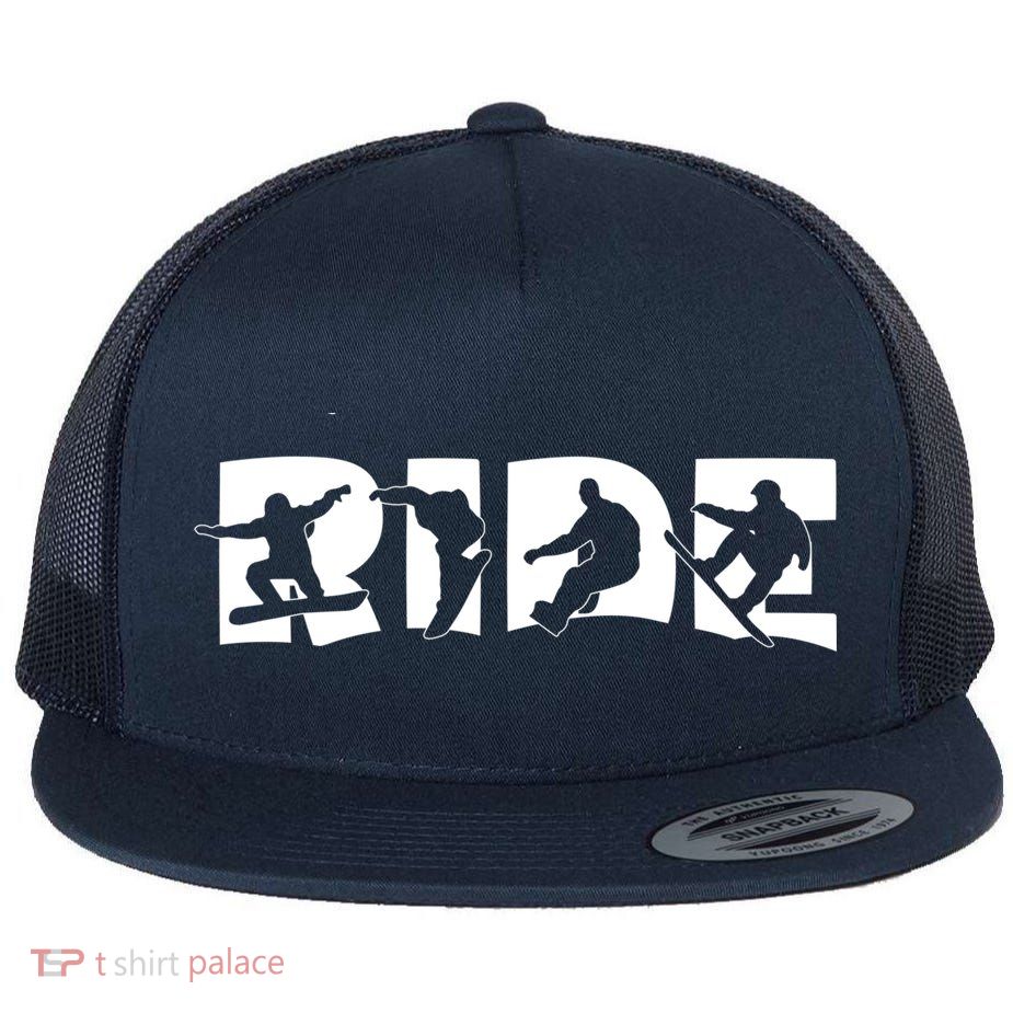 RIDE Snowboard, Silhouette Snowboarding Flatbill Hat
