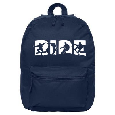 RIDE Snowboard, Silhouette Snowboarding 16 in Basic Backpack