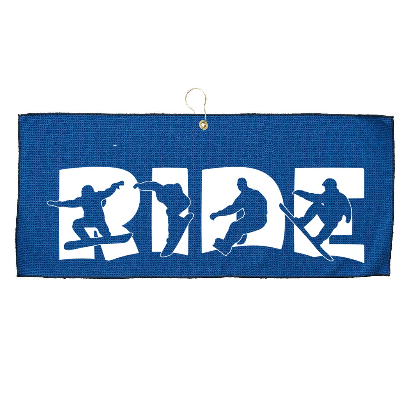 RIDE Snowboard, Silhouette Snowboarding Large Microfiber Waffle Golf Towel